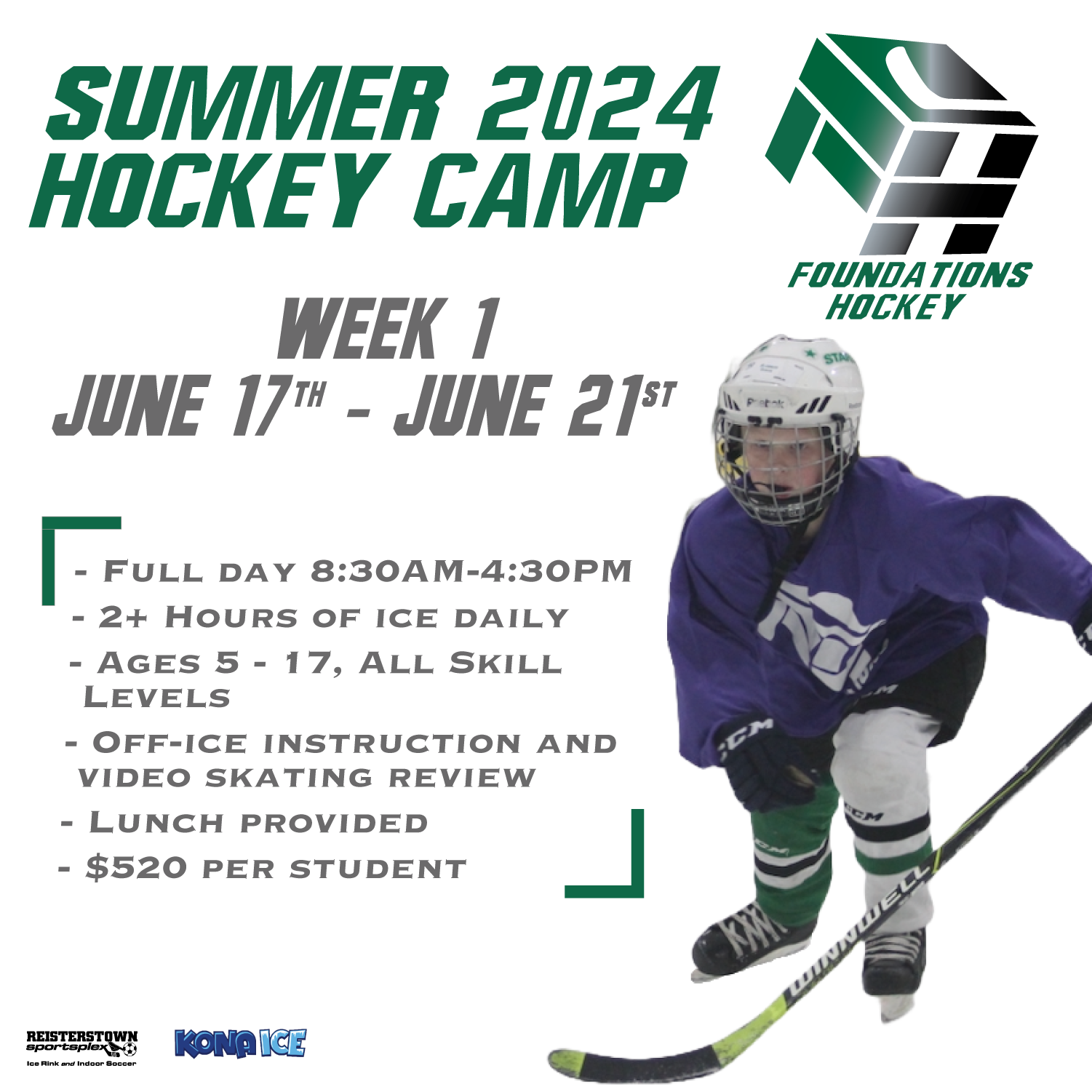 Foundations Hockey 2024 Summer Camp Foundations Hockey Store